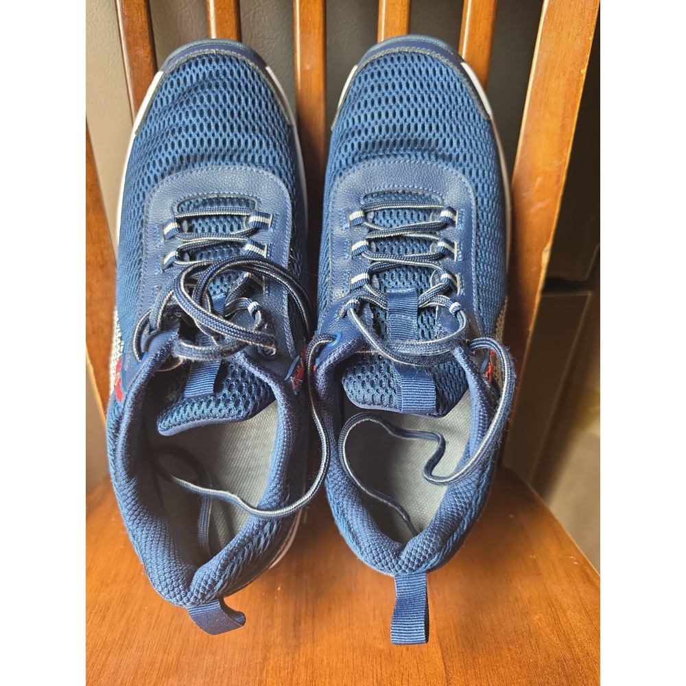 Orthofeet Edgewater Sneakers Men's Size 12 D Wide 4E Blue Walking Shoes 616